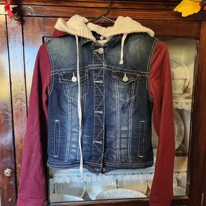 Burgundy Jean Jacket